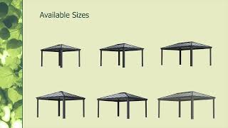 Palram Canopia Dallas Garden Gazebo Kit  Product Overview [upl. by Airdnala298]