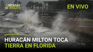 Huracán Milton EN VIVO el ciclón golpea con furia y avanza hacia el interior tras tocar tierra [upl. by Nafri]