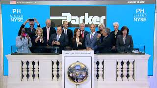 Parker Hannifin NYSE PH Rings The Closing Bell® [upl. by Azmah]