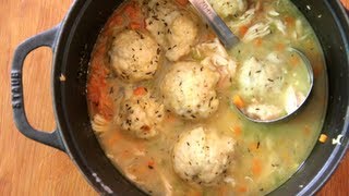 Simple Homemade Chicken and Dumplings  SAM THE COOKING GUY [upl. by Ferna]