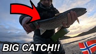 Sjøørret  Seatrout Fishing In Norway Chasing silver [upl. by Ayana]