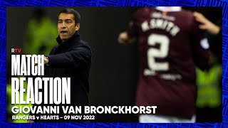 REACTION  Giovanni van Bronckhorst  09 Nov 2022 [upl. by Eehsar624]