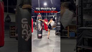 Hip Mobility For Roundhouse Kicks muaythai kickboxing [upl. by Dunseath247]