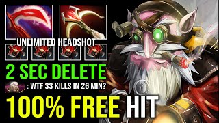 WTF 100 FREE HIT Desolator Knockback 2 Sec Delete Any Hero Overpower Hit Like a Truck Sniper Dota 2 [upl. by Goetz71]