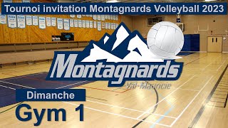 Gym 1 Dimanche Tournoi invitation Montagnards Volleyball 2023 [upl. by Hawk]