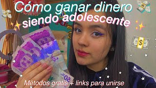 Cómo GANAR DINERO siendo ADOLESCENTE TOTALMENTE GRATIS [upl. by Colier352]