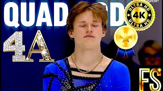 Ilia MALININ🇺🇸🥇Free Skate 2022 Grand Prix of Espoo 4A ES4K [upl. by Shute]