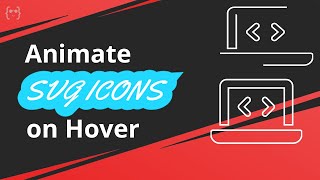 How to draw SVG icon  How to animate SVG icons on Hover  Detailed Coding [upl. by Avahc675]