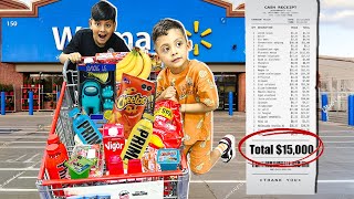 KARIM y DYLAN HACEN el SUPER SOLOS  TAG DEL SUPERMERCADO  Family Juega [upl. by Megdal180]