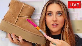 Customizing UGGS and Giving them Away 🔴 LIVE EXPERIENCE 🔴 [upl. by Esinej]