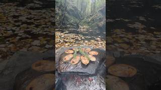 Doğal Taş Ocakta Palamut Izgara 🐟  cooking grilled bonito on a natural stone stove [upl. by Rothberg]