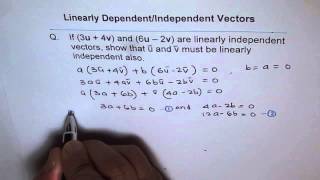 Prove the Given Vectors are Linearly Independent [upl. by Demmahum]