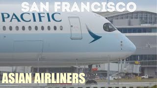 12 EXCLUSIVE SFO ARRIVALS amp DEPARTURES from Asia in 12 MINUTES [upl. by Akirdnwahs]