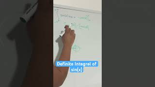 Definite integral of sinx between x1 and xpi math calculus sine integral trigonometry [upl. by Skrap974]