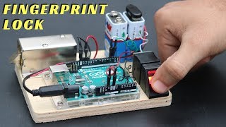 How to Make Fingerprint Door Lock at Home [upl. by Merri530]