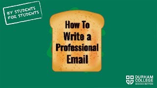 How To Write a Professional Email  For Students By Students [upl. by Yelnahs]