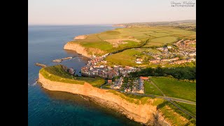 Staithes drone video  The beautiful North Yorkshire Coast recorded on DJI Mavic Air 2 [upl. by Garwood]