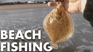 Beach Fishing for flatfish  Sea Fishing UK [upl. by Aneladdam917]