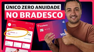 O ÚNICO CARTÃO SEM ANUIDADE DO BRADESCO VALE A PENA VISA NEO PLATINUM [upl. by Ecyal]