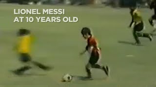 Messi a los 10 años Messi at 10 years old [upl. by Eyllom]