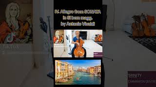 Allegro from SONATA n 6 in B flat major by Antonio Vivaldi violoncello classicalmusic cellomusic [upl. by Sonafets]