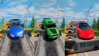 Super Heros Cars Jump In Reverse 12 😱 BeamNGDrive  The Real Granny [upl. by Aneala]