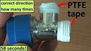 How To Put PTFE Tape On [upl. by Parlin208]