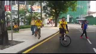 Bersih 4 Cyclists gear up [upl. by Ainessey]