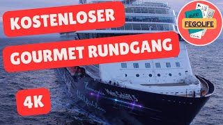 Kostenloser Gourmet Rundgang auf der quotMein Schiff 5quot  Asien Kreuzfahrt 2023 [upl. by Reeva]