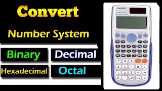 Number Base Conversion in Scientific Calculator fx991 ES plus [upl. by Llirret]