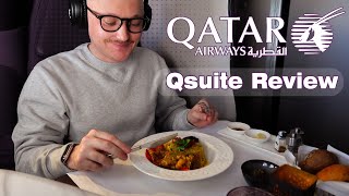 Qatar Airways Business Class Qsuite A350 Review [upl. by Sternberg]