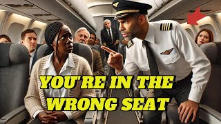 Black Female Pilot Was Denied a FirstClass Seat What Happened Next Left Passengers in Shock [upl. by Nynahs655]