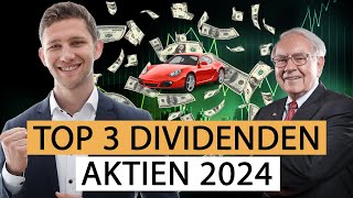 TOP 3 Dividenden Aktien für 2024  Dividendenstrategie für Anfänger [upl. by Lawton596]