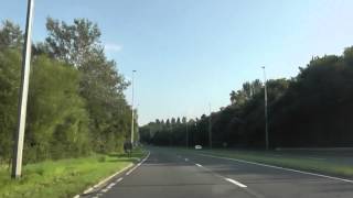 Driving Along Brockton Way A442 Madeley Telford and Wrekin England 26th August 2013 [upl. by Nollid228]