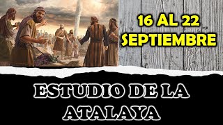 🔴 Estudio de la atalaya de esta semana respuestas cortas  Semana del 16 al 22 Septiembre [upl. by Bringhurst]