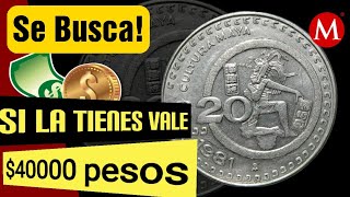 LA TIENES La moneda de 20 Pesos Cultura Maya [upl. by Recnal]