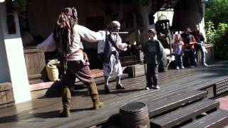 Captain Jack Sparrow  Pirate Tutorial  Walt Disney World Magic Kingdom 2011 [upl. by Hazem]