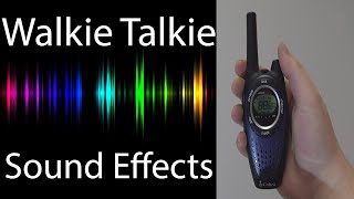 Walkie Talkie Sound Effects Extended [upl. by Suhpoelc]