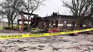 Flames rip through Oscars Frozen Custard ICONIC restaurant [upl. by Fernandina]