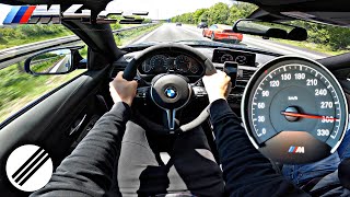 BMW M4 CS F82 INFINITAS 560HP TOP SPEED DRIVE ON GERMAN AUTOBAHN 🏎 [upl. by Salmon]