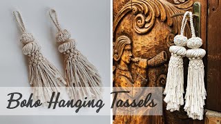 DIY Tutorial Boho hanging Tassel [upl. by Ainitsirk]