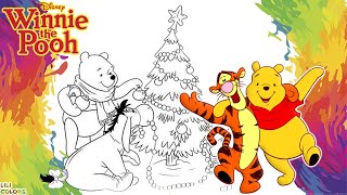 Colorindo desenho do Ursinho Pooh Desenho infantil em português [upl. by Hazmah]