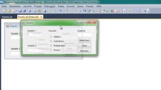 Visual Basic 2010 Taschenrechner Programmieren 1 [upl. by Nairam]