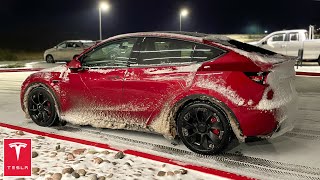 Tesla Model Y 1000 Mile Blizzard Beast Mode Road Trip  The Long Way Colorado to Iowa [upl. by Northington]