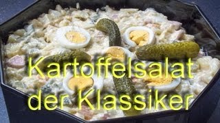 Kartoffelsalat der Klassiker mit Gurke Ei Fleischwurst und Apfel [upl. by Nyleaj]