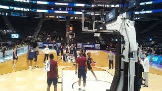 Fairleigh Dickinson basketball team practice at NCAA Tournament [upl. by Ayinat861]