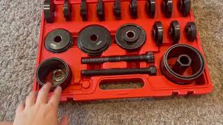 Orion Motor Tech Wheel Bearing Press Kit for Front Wheel Drive Bearing Removal amp Installation Review [upl. by Ecinwahs]