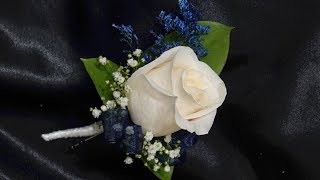 How to make a single rose boutonniere [upl. by Irmine]