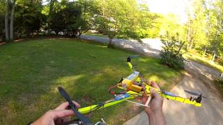 Simple Tricopter with sunnysky X1208 1260kv on 3 cell wwwsimplecoptercom [upl. by Georgena]