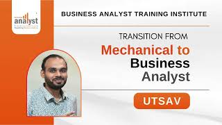 Business Analyst Training Institute  Utsav  Student Review [upl. by Barri]